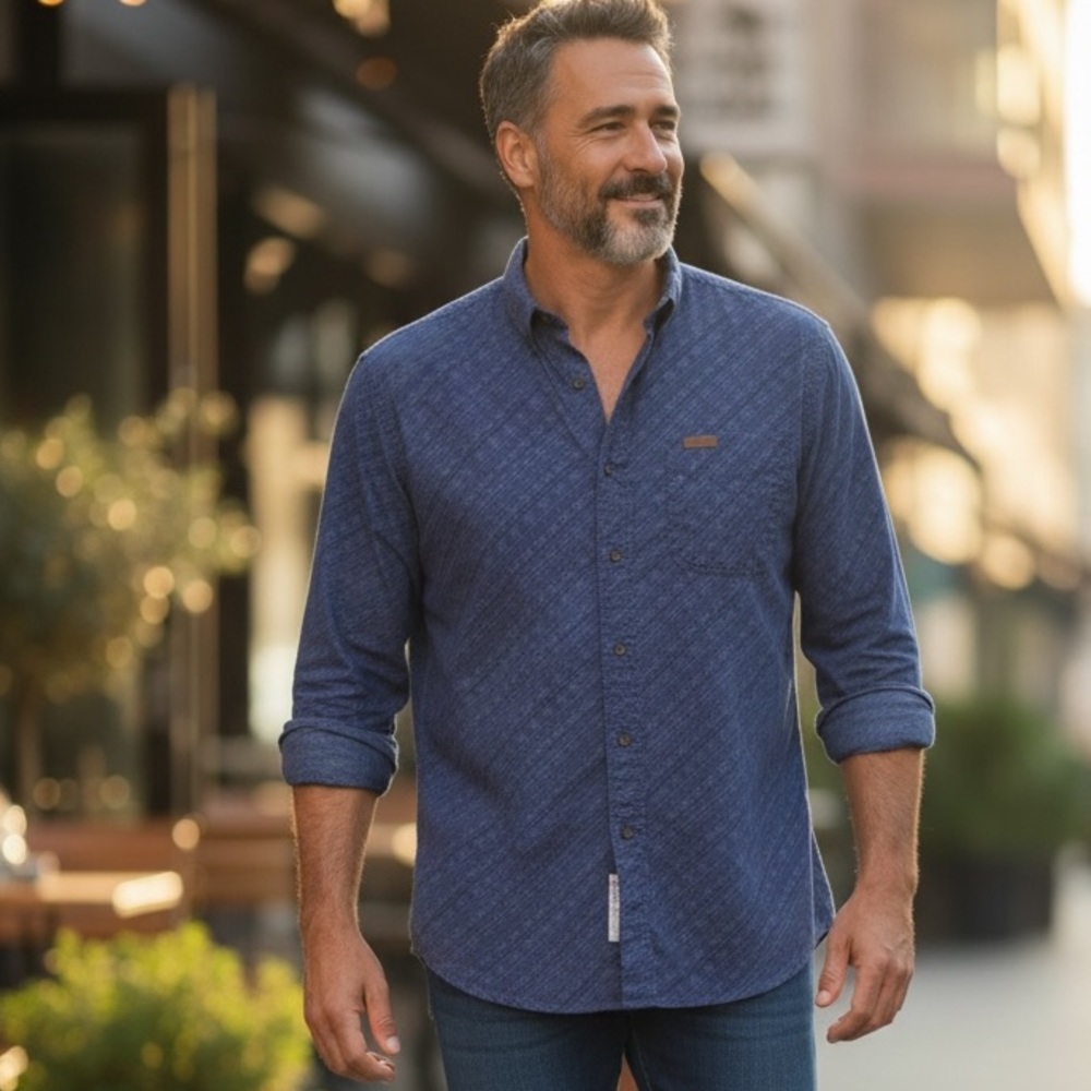 WOOLRICH Original Outdoorwear Men's XL Tall Button down Cotton long sleeve shirt